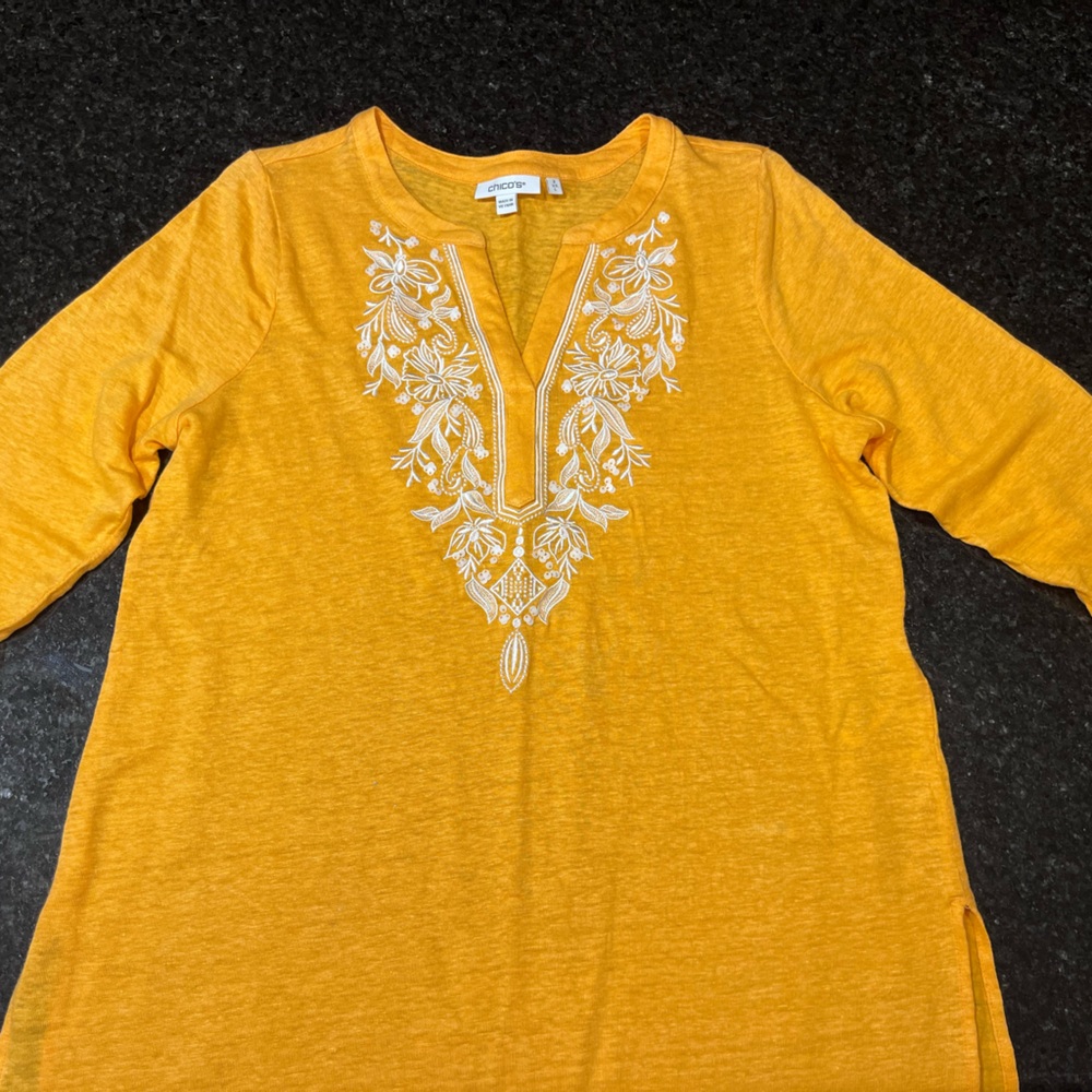 Chico's Vibrant Orange Top